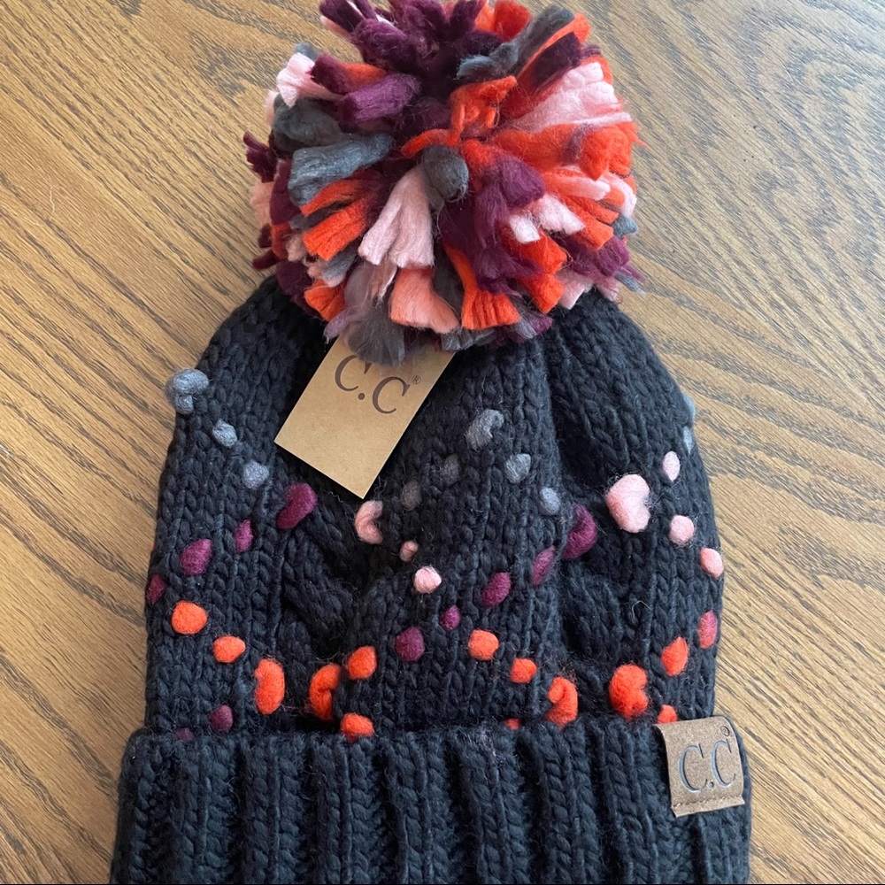CC Brand Confetti Pom Beanie